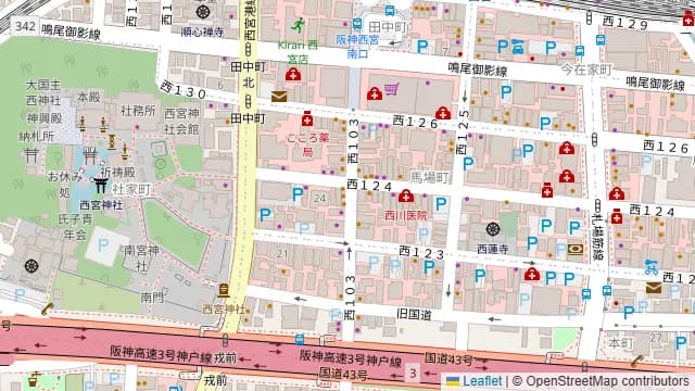 葛城の周辺地図