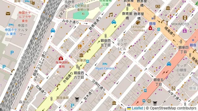 シュマッツ 銀座松竹スクエアの周辺地図