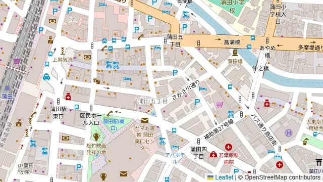 舌鼓 蒲田の周辺地図