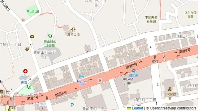 炭火焼肉ホルモン横丁 下関店の周辺地図