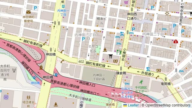 大手町ZIONの周辺地図