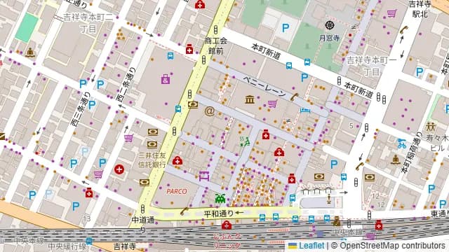 バネバグース 吉祥寺店の周辺地図