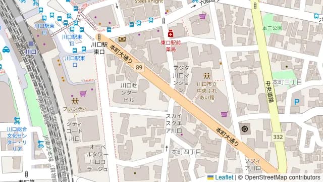 教室・セミナー・パーティースペース@NS23川口ビル4Fの周辺地図