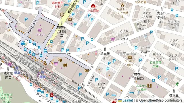 全席個室 びすとろ家 橋本駅前店の周辺地図