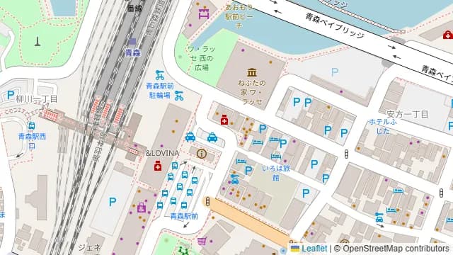 郷土料理×旬菜旬魚を味わう 茜屋 青森駅前店の周辺地図