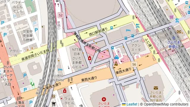Serafina NEW YORK さいたま新都心店の周辺地図