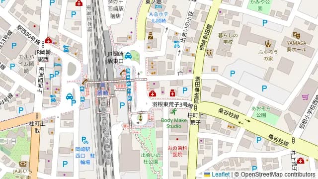 金鯱酒場 岡崎駅前店の周辺地図