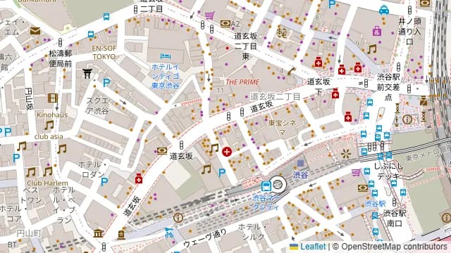 渋谷ガーデンスペース道玄坂店の周辺地図
