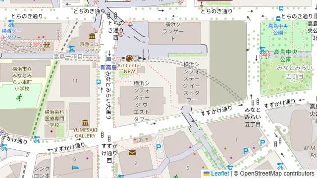 高ようじ みなとみらいの周辺地図