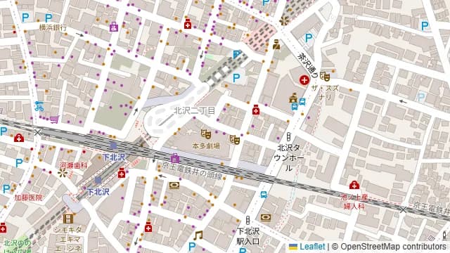 muse 下北沢の周辺地図