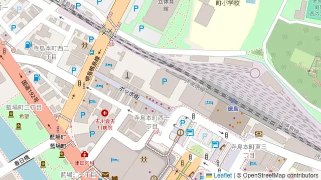 とくさんの周辺地図
