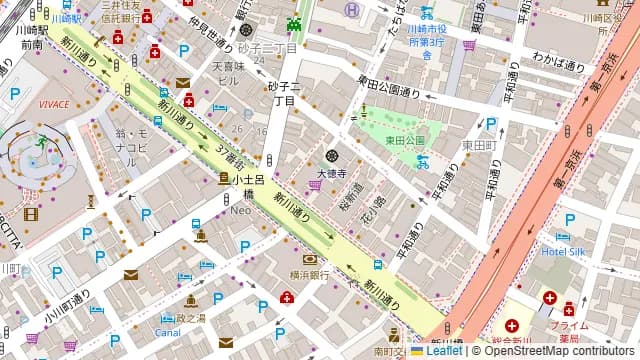 いぶし銀 川崎店の周辺地図