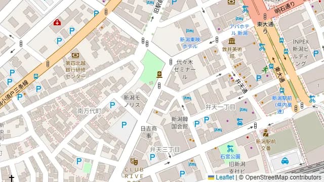 にいがた弁天 貸会議室の周辺地図