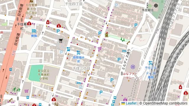 Italian Dining Vittoria 北千住店の周辺地図