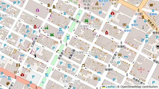 うお鶏 静岡駅店の周辺地図