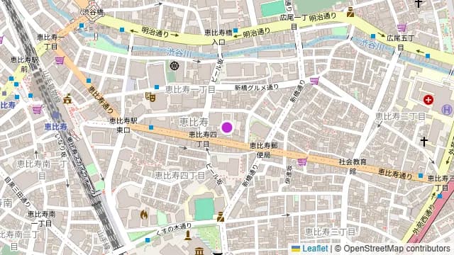 恵比寿 Elegante Vitaの周辺地図