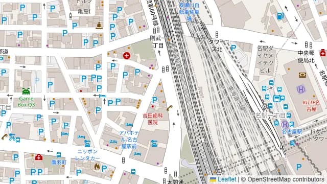 シンデレラフォトスタジオ Black&White 名古屋の周辺地図