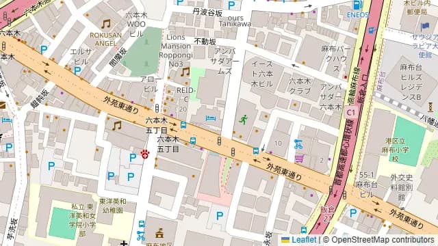 BALCON TOKYOの周辺地図