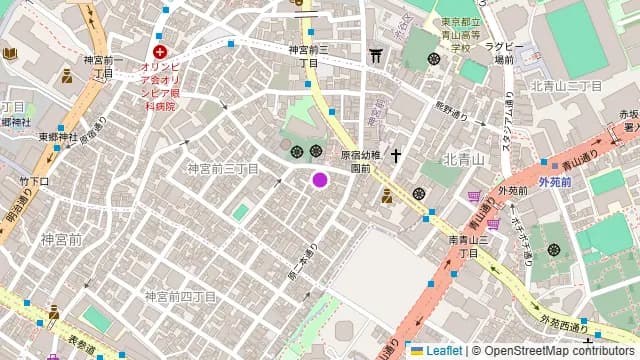 BBQテラス シャルール表参道の周辺地図