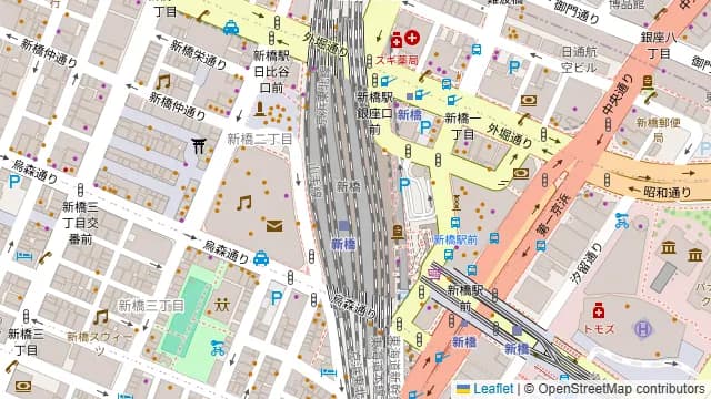 燻製鉄板焼 クラフトビール MOKU 新橋店の周辺地図