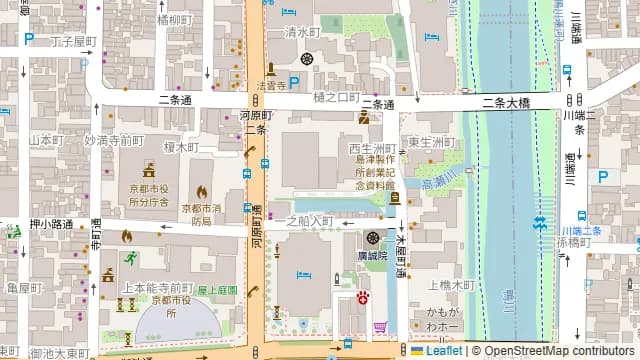 minoriba 京都市役所東店の周辺地図