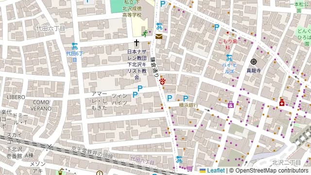 864_actor下北沢の周辺地図
