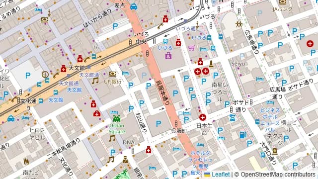 お気軽会議室天文館セミナースペースの周辺地図