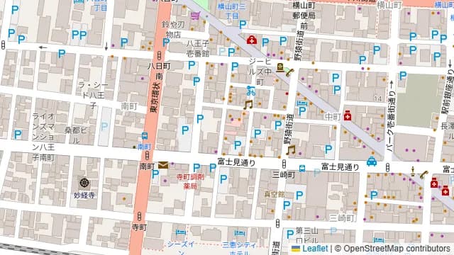 八王子 Blossomの周辺地図