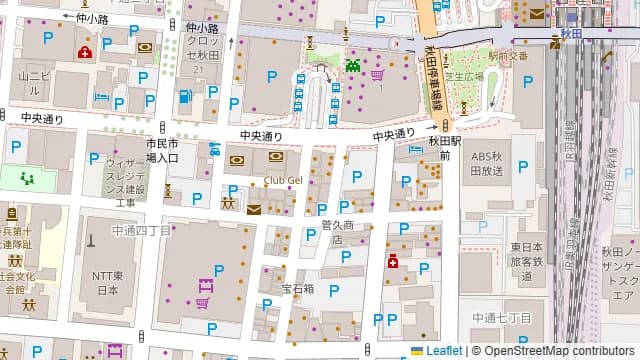 秋田駅前酒房 ぐらん炭の周辺地図
