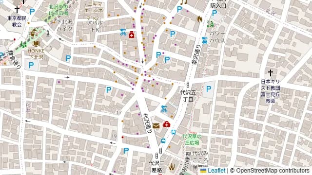 ロンド下北沢の周辺地図