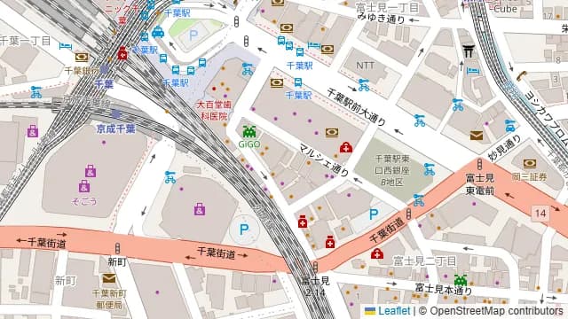 Darts UP(ダーツ アップ)千葉店の周辺地図