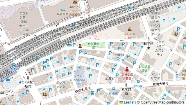 ふれあい貸し会議室 浜松サンティンの周辺地図