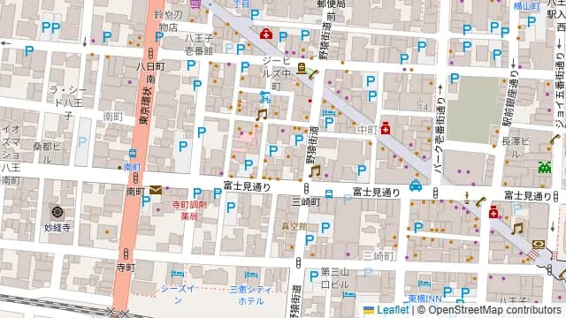 串亭 八王子の周辺地図