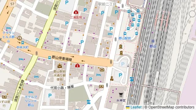 九州自慢 郡山駅前通り店の周辺地図