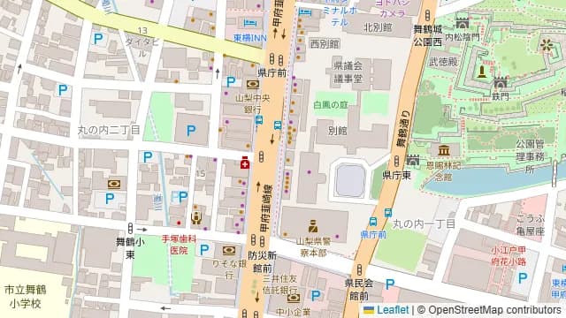 九十九 甲府店の周辺地図
