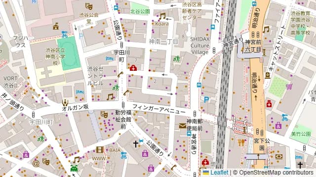 クラブキャメロットの周辺地図