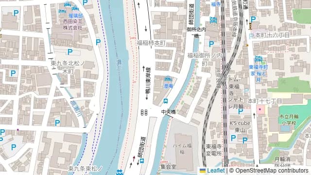蝶屋の周辺地図