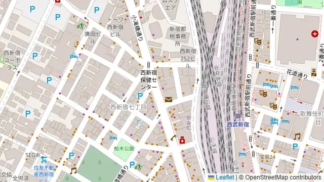 HAPON新宿の周辺地図