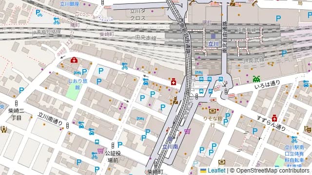 CONA 立川店の周辺地図