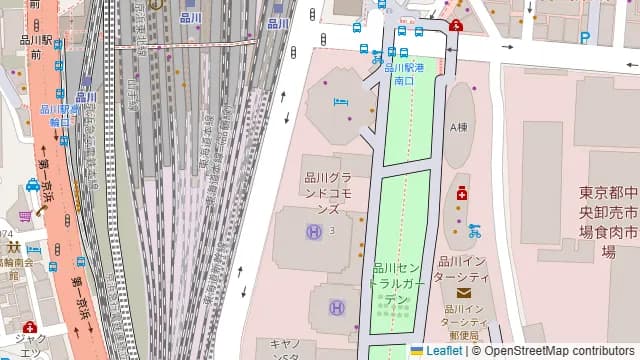 個室で味わう こだわり和食居酒屋 うまい家 品川店の周辺地図