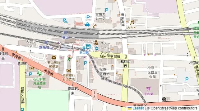 くいもの屋わん 石山駅前店の周辺地図