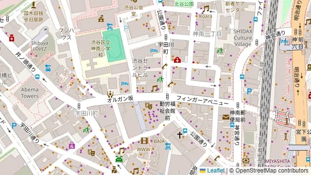 la billage SHIBUYAの周辺地図