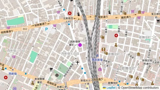 ビアガーデン キングバーベキュー新宿店の周辺地図