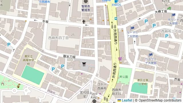 ピッツェリア ブガンヴィッレ 広尾の周辺地図