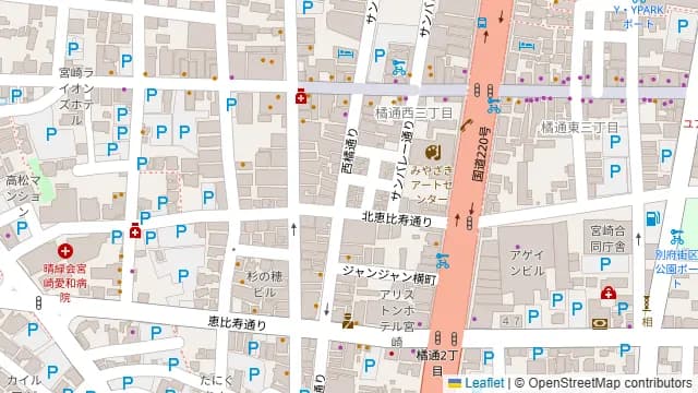 宮崎Tori・Sake とりえもんの周辺地図
