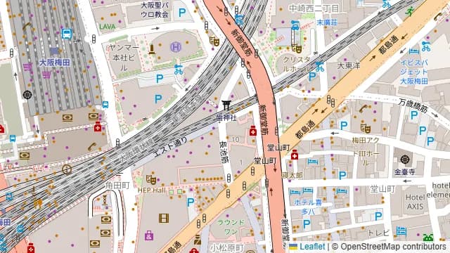 TKP大阪梅田カンファレンスセンターの周辺地図
