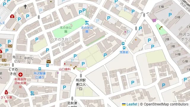 酒場ハイカラトンボ 所沢東口店の周辺地図