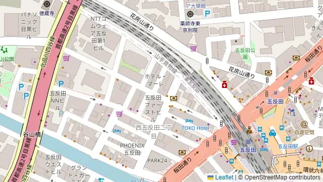 おうちシアタールーム JIZAI五反田の周辺地図