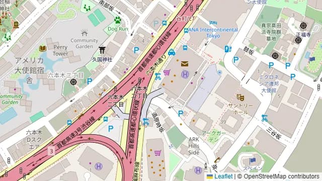 ウルフギャング・パック PIZZA BAR 赤坂アークヒルズ店の周辺地図