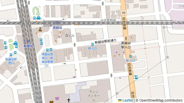 南越谷ロマン酒場の周辺地図